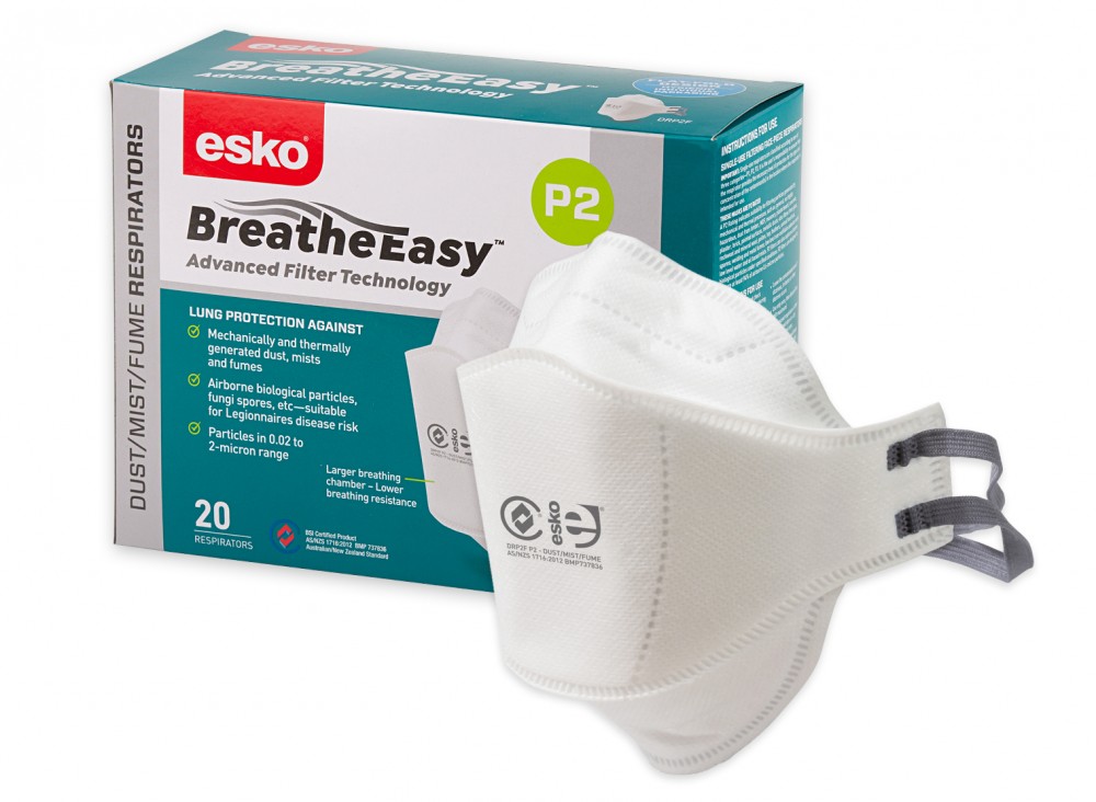 Esko Breathe Easy P2 Flat Fold Non Valved Mask